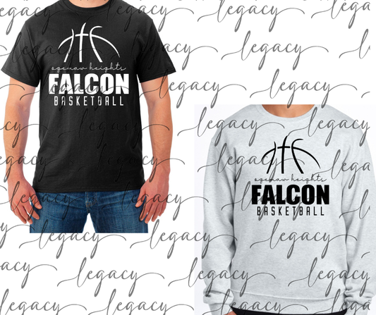 Ogemaw Heights Falcon Basketball Cotton/Poly Blend Multi Color Top Options Falcon 2025