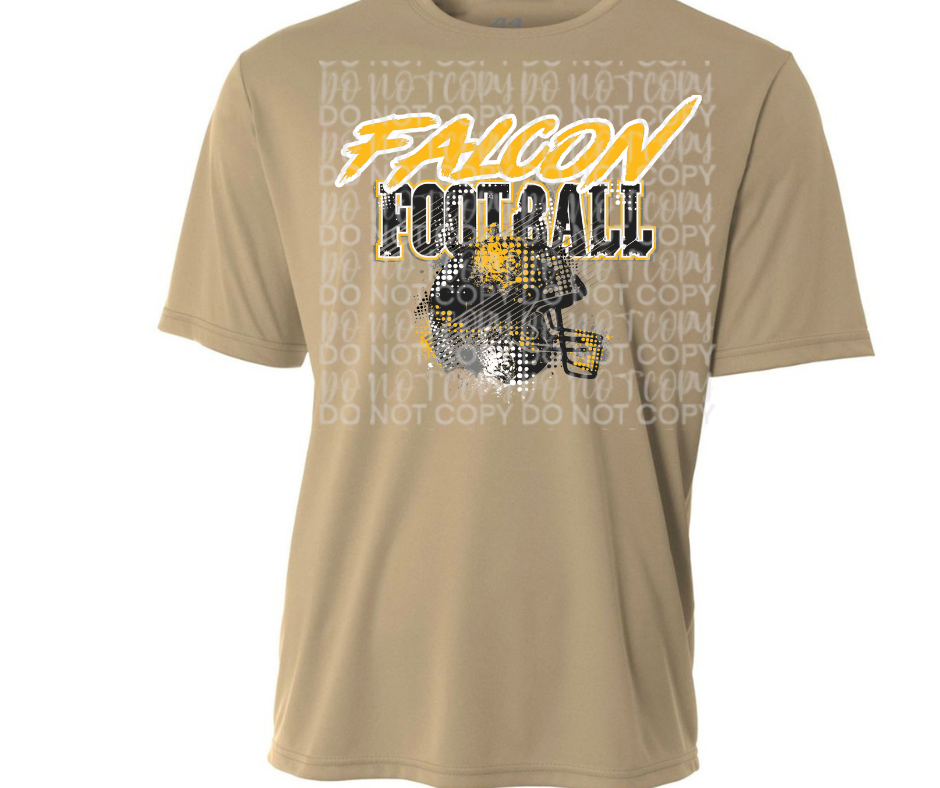 Ogemaw Falcons Helmet Grunge Falcon Football Dri Fit Top Options