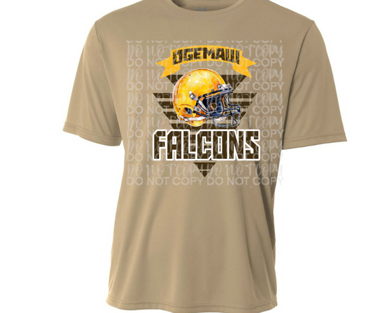 Ogemaw Falcons Helmet Triangles Falcon Football Dri Fit Top Options