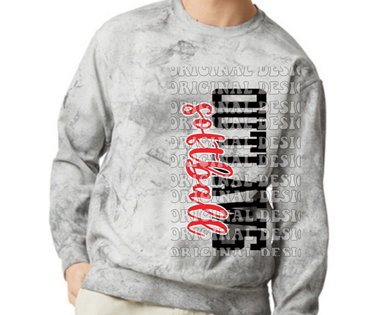 Ogemaw Outlaws 2025 Comfort Colors Smoke Top Options Outlaws softball sideways