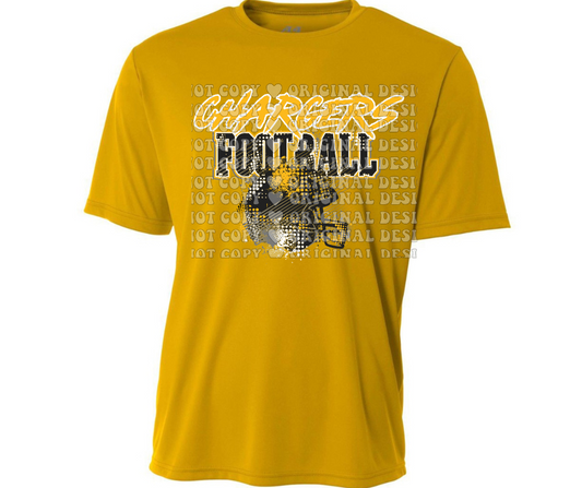 Chargers Grunge Football Dri Fit Top Options Mio Chargers 2025