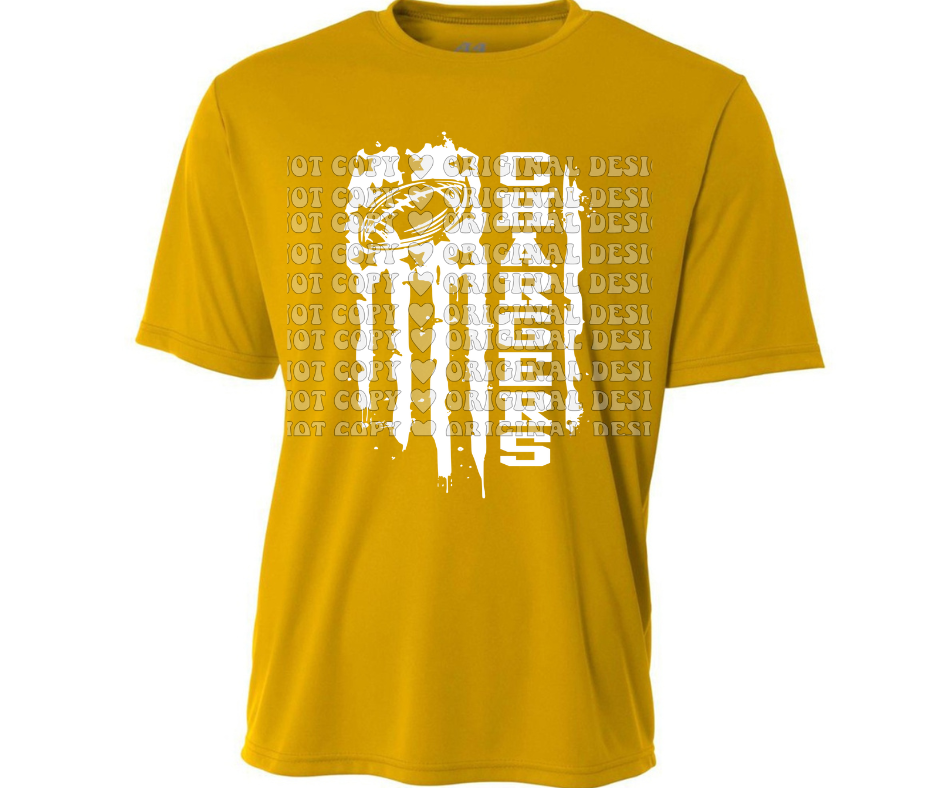 Chargers Football flag detail Dri Fit Top Options Mio Chargers 2025