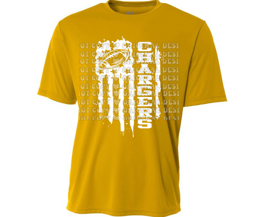 Chargers Football flag detail Dri Fit Top Options Mio Chargers 2025