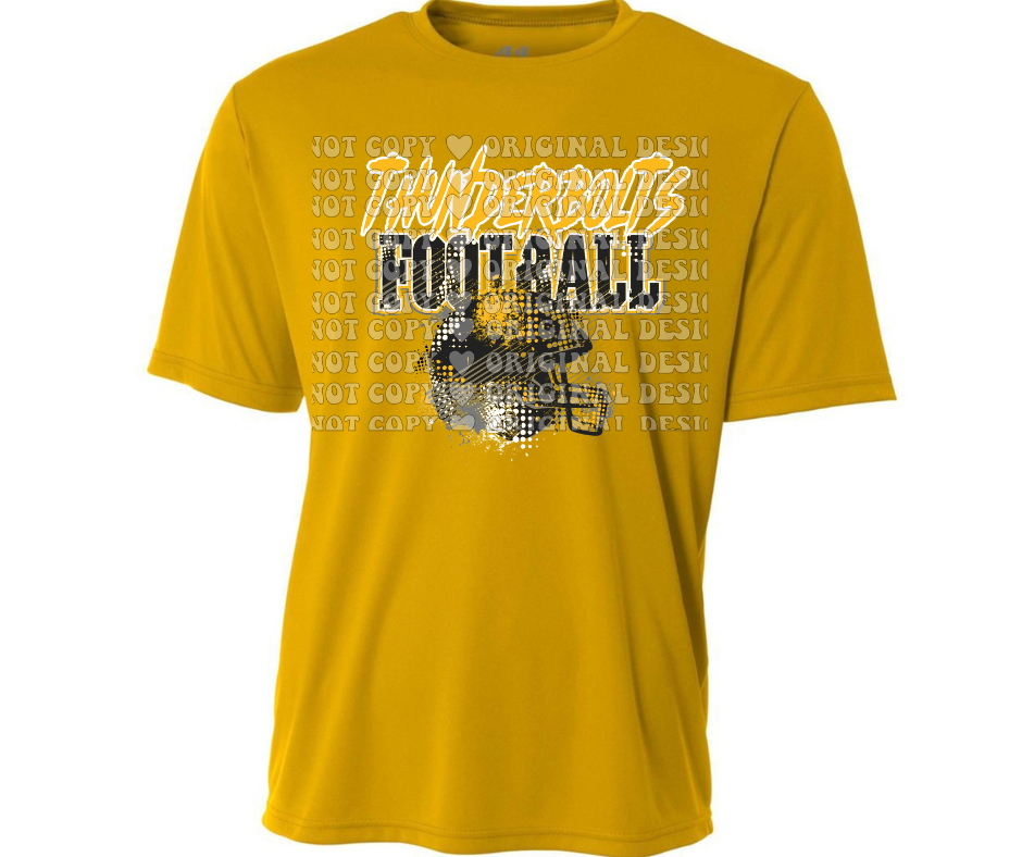 Thunderbolts Grunge Football Dri Fit Top Options Mio Thunderbolts 2025