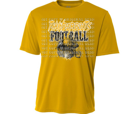 Thunderbolts Grunge Football Dri Fit Top Options Mio Thunderbolts 2025