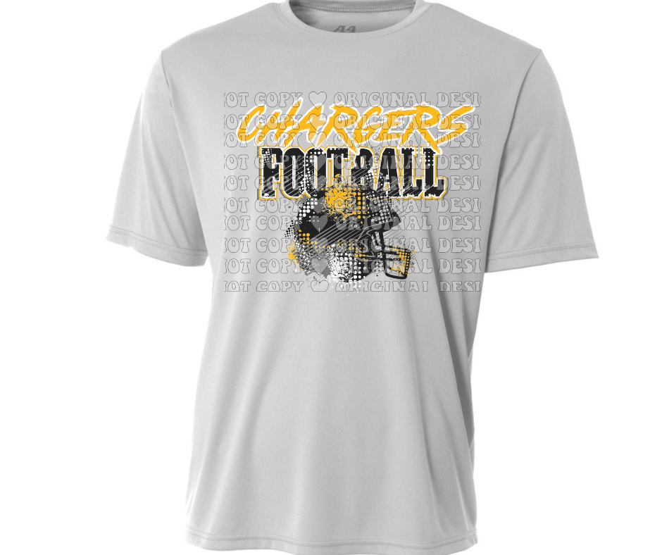 Chargers Grunge Football Dri Fit Top Options Mio Chargers 2025