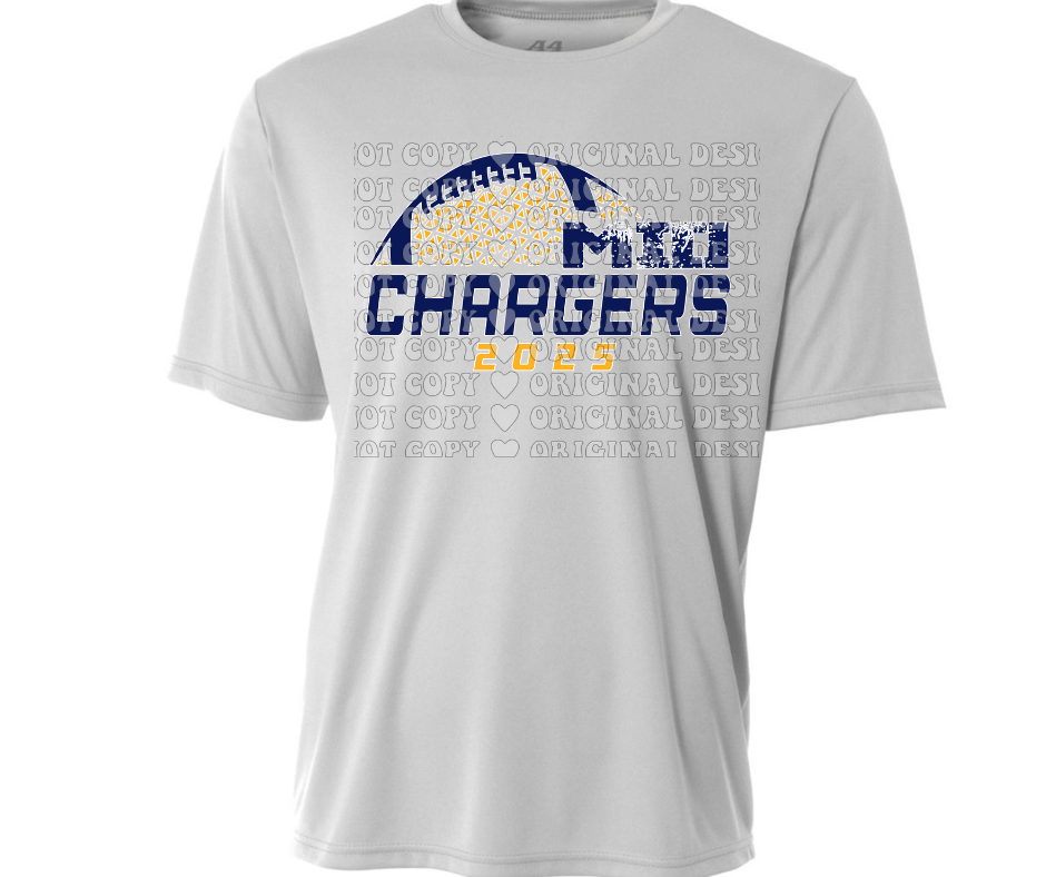 Chargers Football detail Dri Fit Top Options Mio Chargers 2025