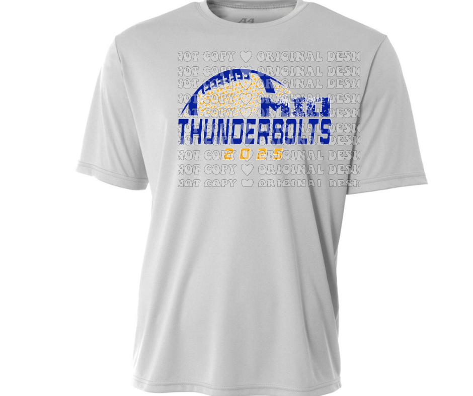 Thunderbolts Football detail Dri Fit Top Options Mio Thunderbolts 2025