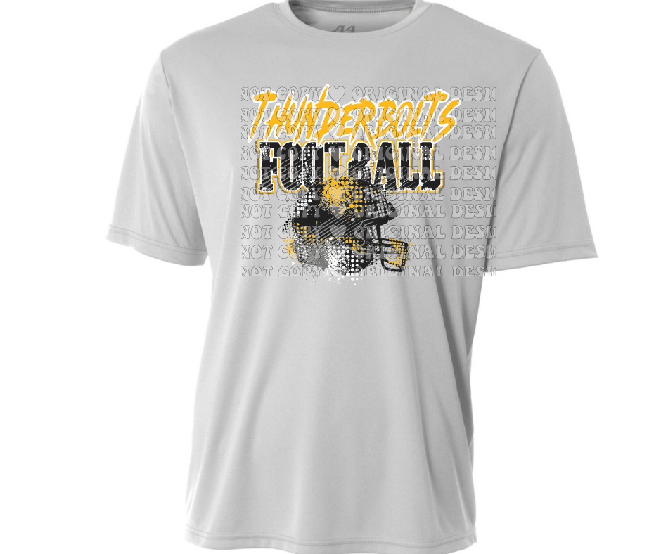 Thunderbolts Grunge Football Dri Fit Top Options Mio Thunderbolts 2025