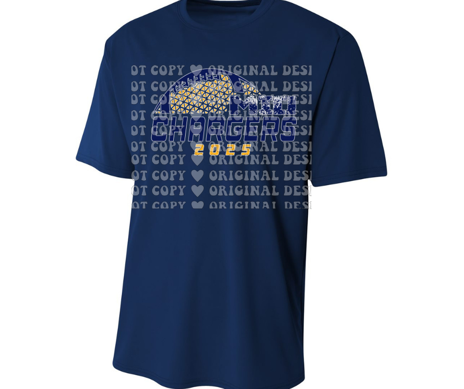 Chargers Football detail Dri Fit Top Options Mio Chargers 2025