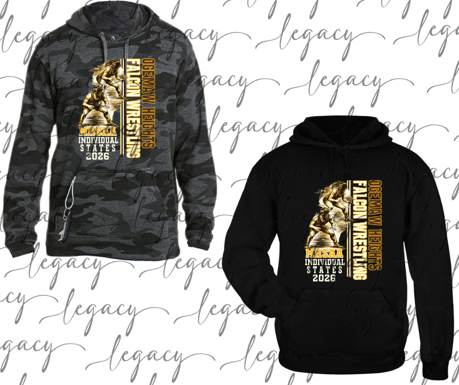 2026 Individual States Specialty Name Brand Hoodie Adult sizes