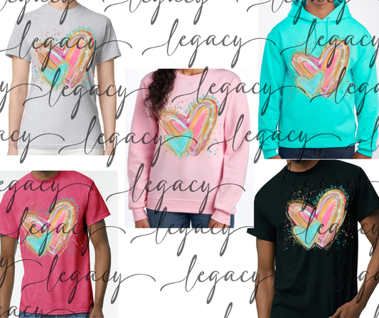 Let all you do be done in love Vday Valentines 2026 Cotton/Poly Blend Multi Color Top Options