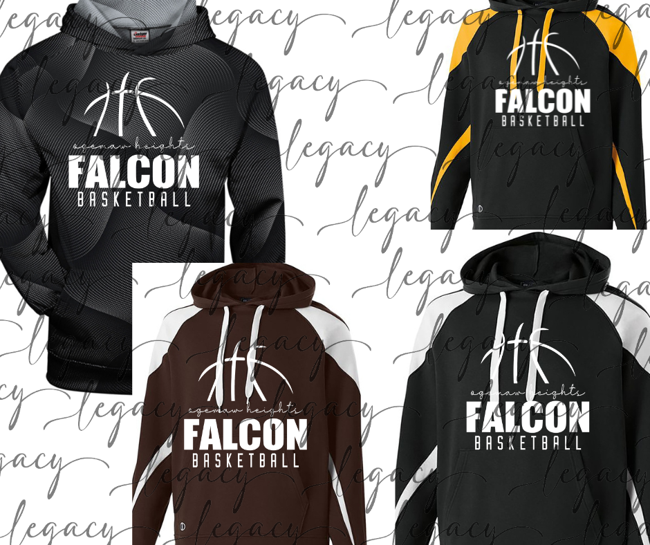 Ogemaw Heights Falcons Basketball Specialty Hoodie Options Falcon Basketball 2025