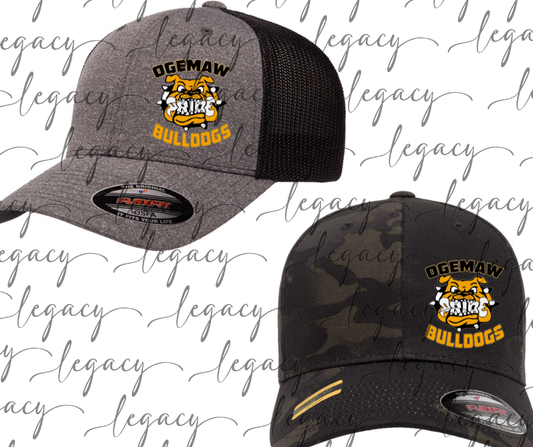 Ogemaw Bulldogs Fitted Hat Ball Cap Bulldogs 2025