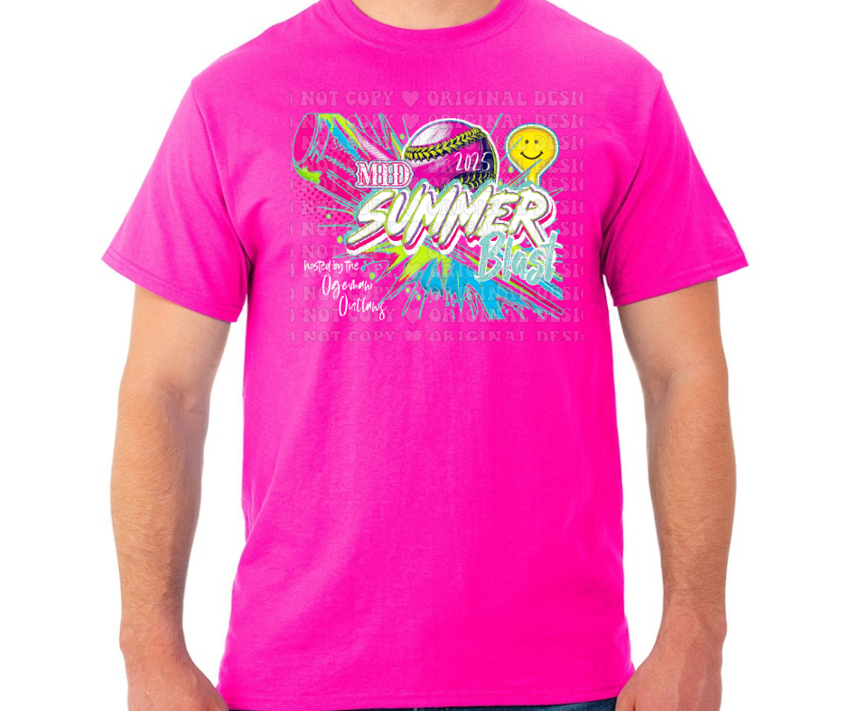 Mid Summer Blast 2025 Colored Cotton Poly Blend Top Options