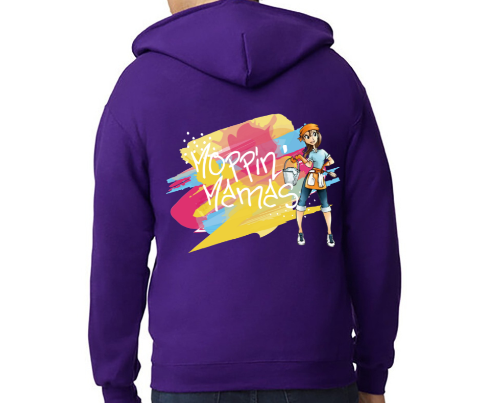 Moppin Mama's Colorful Full Zip Hoodies