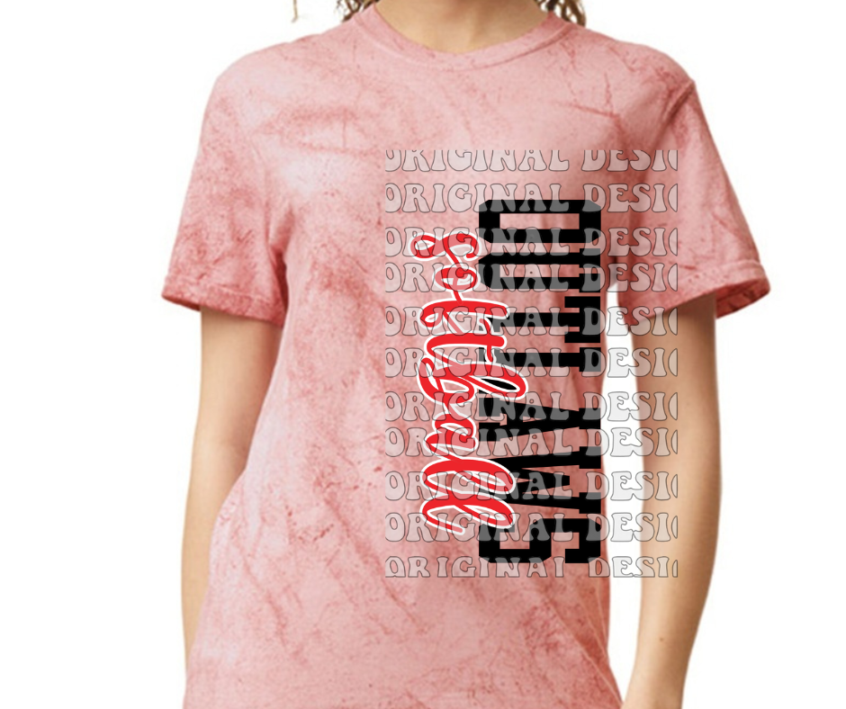 Ogemaw Outlaws 2025 Comfort Colors Smoke Top Options Outlaws softball sideways
