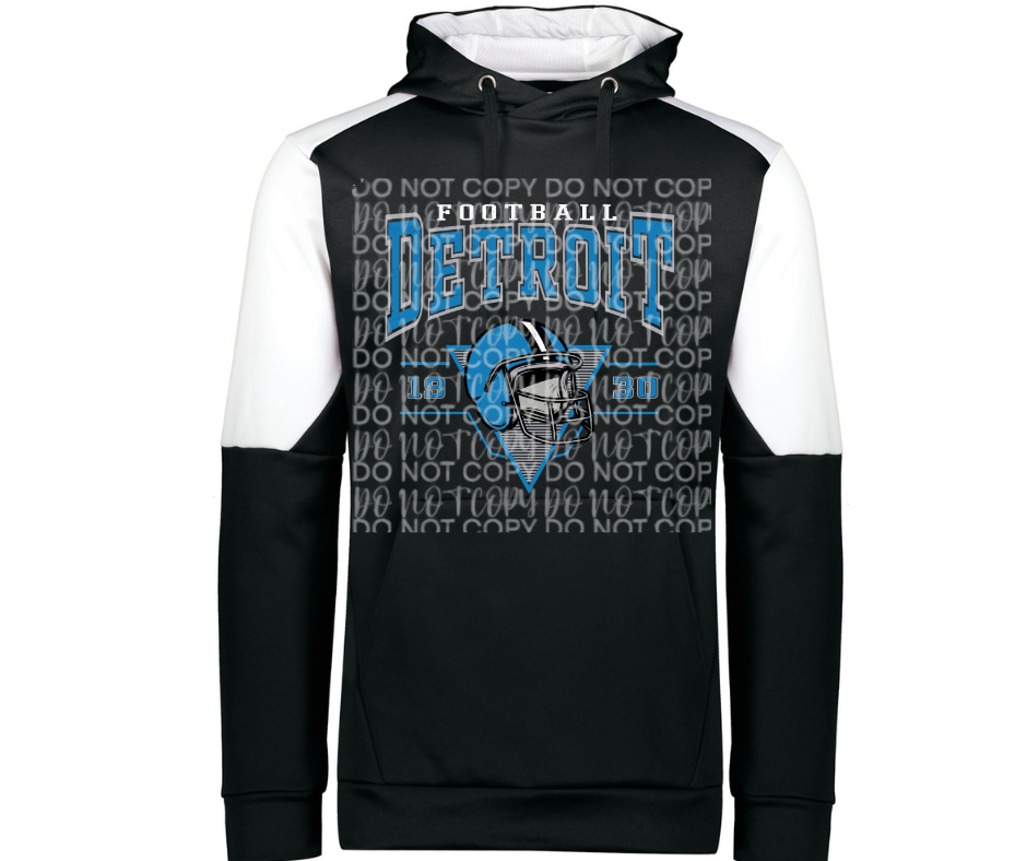 Lions Football Helmet Specialty Name Brand Hoodie Options One Pride