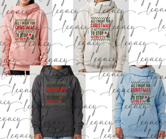 Teacher 6-7 Scene Cowl Neck Top Multi Color Options Holiday Magic