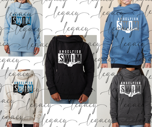 Angelfish 2025 Angelfish Swim Swimmer Cowl Neck Top Options