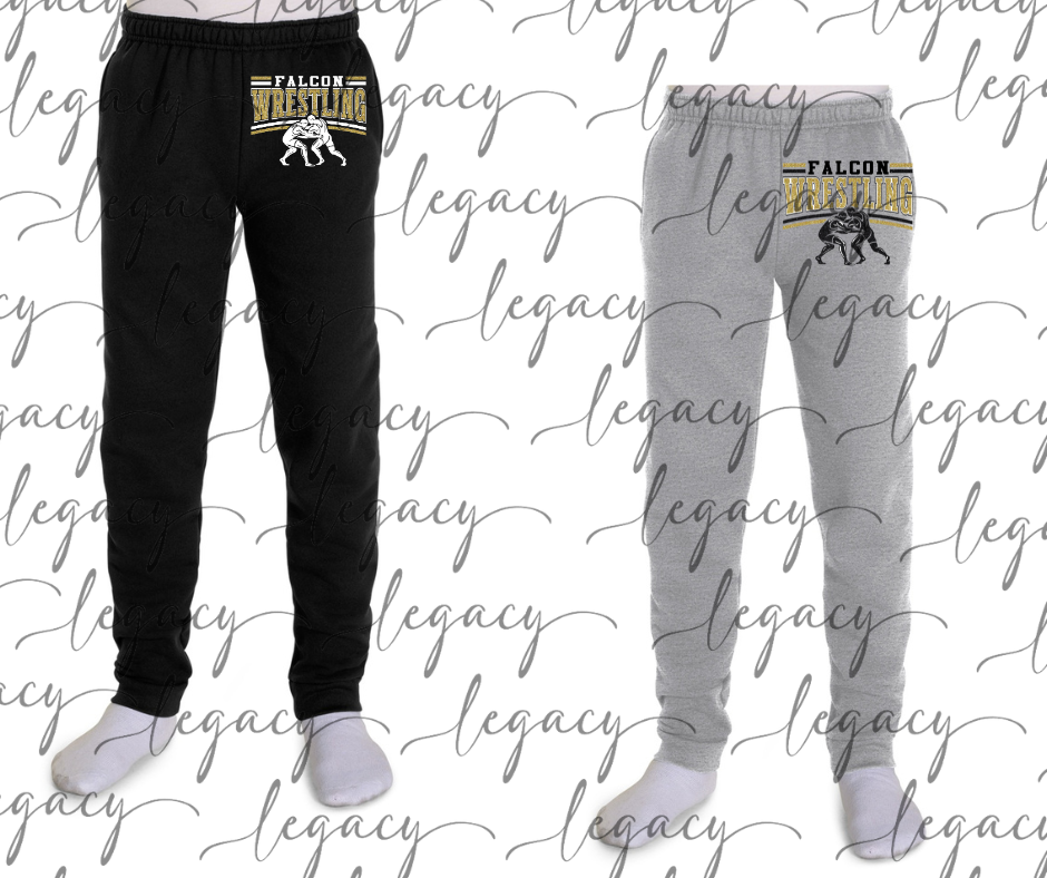Ogemaw Falcons Multi Design Joggers Falcon Wrestling 2025