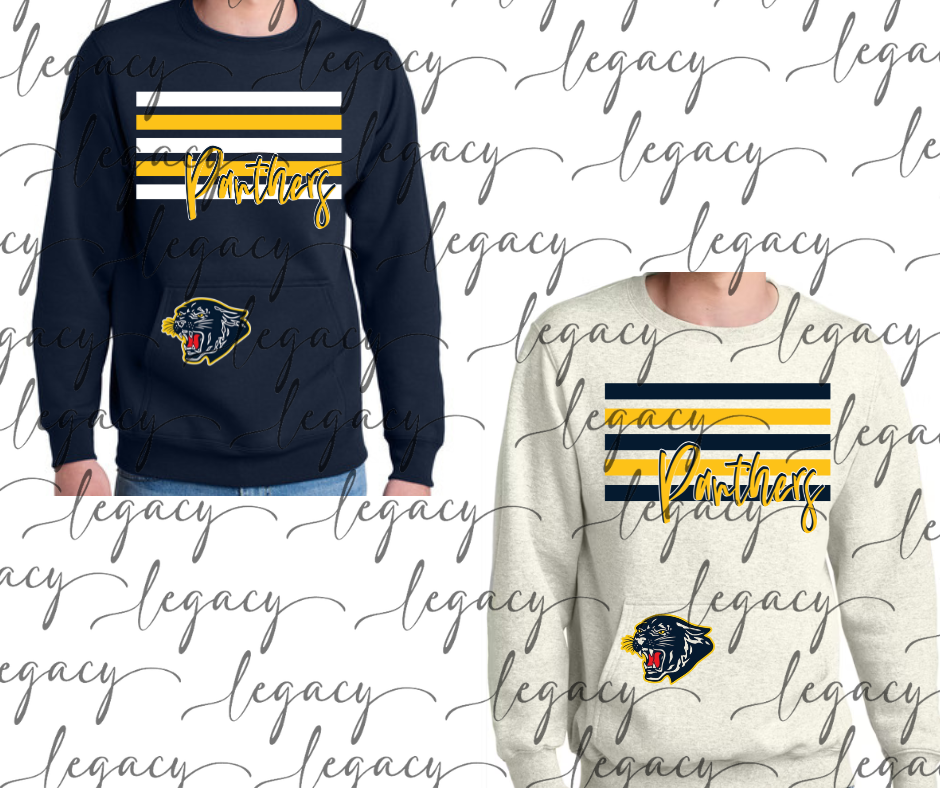 Pocket Detail Crewneck Multi Teams Schools Options Youth & Adult Top