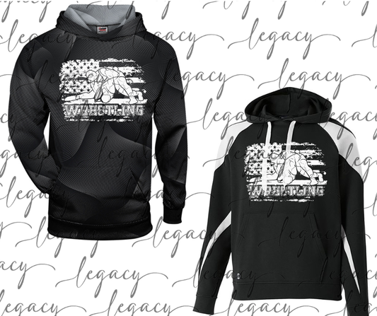 Flag Wrestlers Wrestling 2025 Specialty Name Brand Hoodie Options