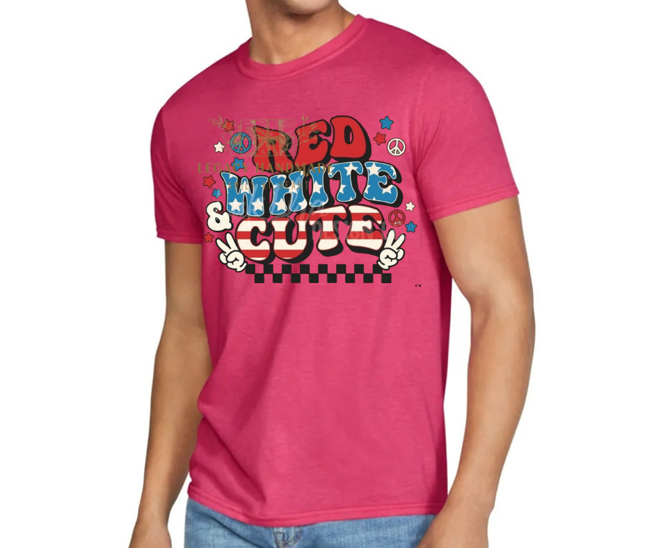 Red White & Cute 4th Red White & Blue American Pride America Freedom