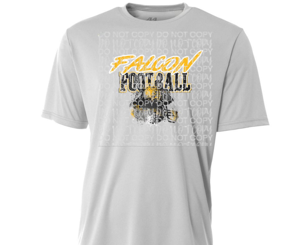 Ogemaw Falcons Helmet Grunge Falcon Football Dri Fit Top Options