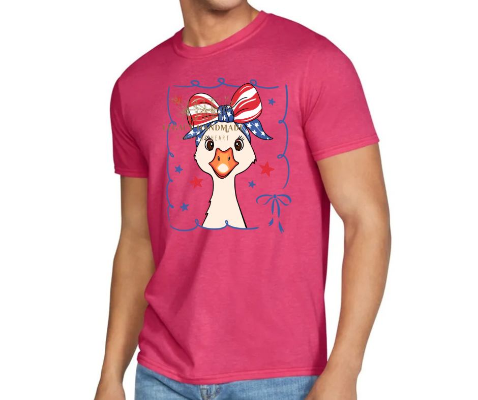 Silly goose cutesy 4th Red White & Blue American Pride America Freedom 2025