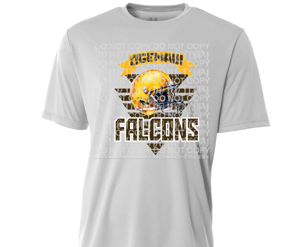 Ogemaw Falcons Helmet Triangles Falcon Football Dri Fit Top Options