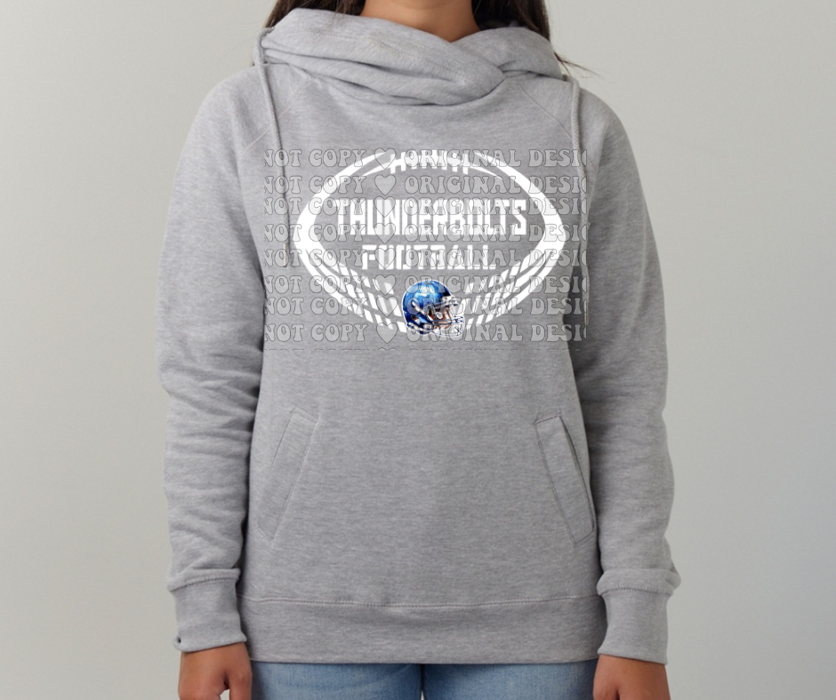 Thunderbolts Football Cowl Neck Top Options Mio Thunderbolts 2025