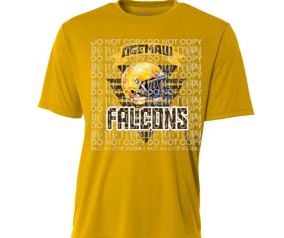 Ogemaw Falcons Helmet Triangles Falcon Football Dri Fit Top Options