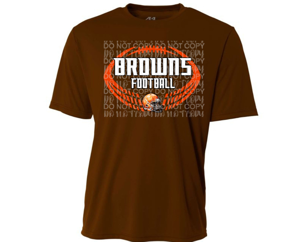 Ogemaw Browns 2025 Split Football Browns Dri Fit Top Options