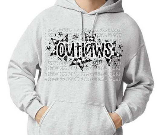 Ogemaw Outlaws 2025 Softball Red Black Gray Top Options Checkered Outlaws Stars
