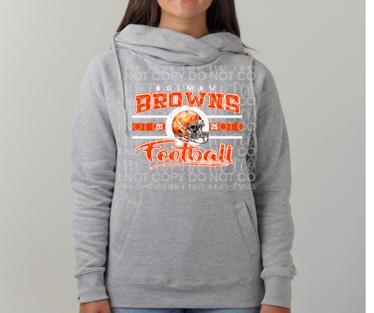 Ogemaw Browns 2025 Vintage Cowl Neck Top Options