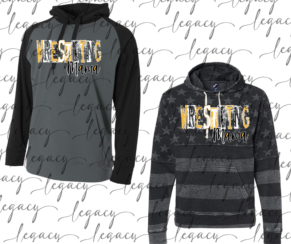 Wrestling Mama Wrestling 2025 Specialty Name Brand Hoodie Options Bulldogs 2025 Falcon Wrestling 2025 OHHS Wrestling