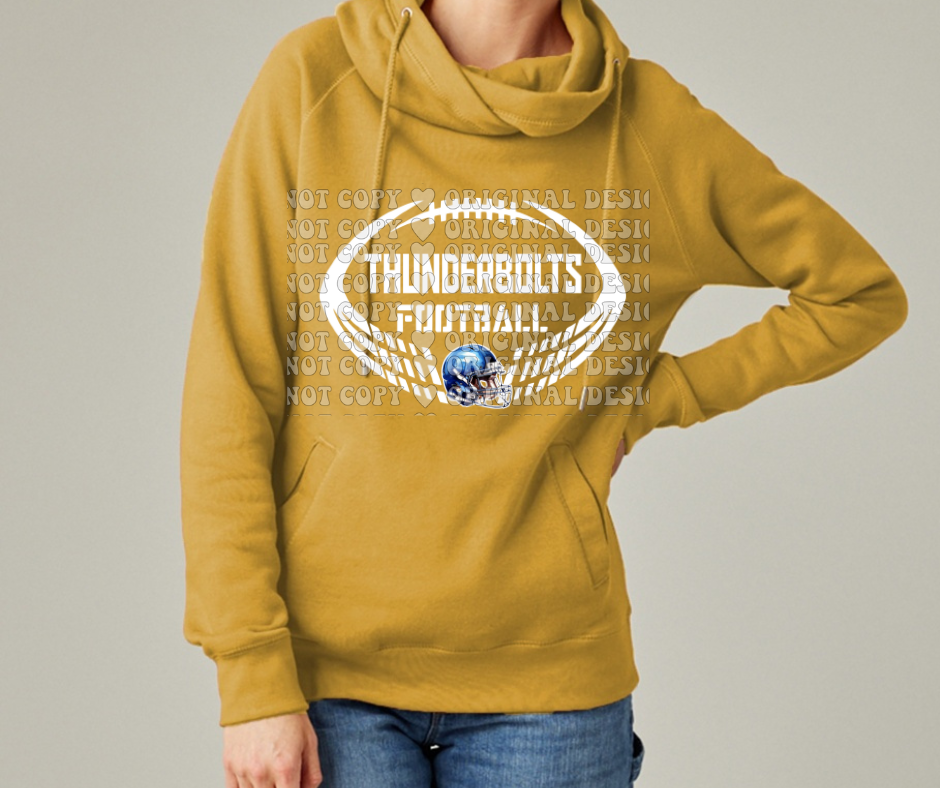 Thunderbolts Football Cowl Neck Top Options Mio Thunderbolts 2025