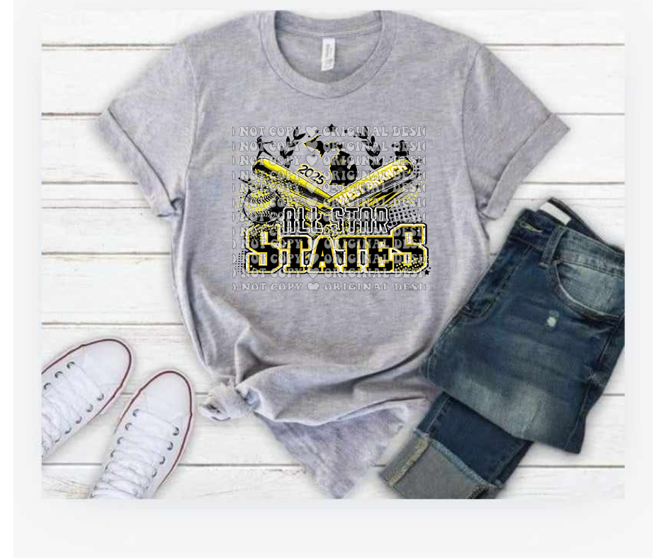 2025 WB All Star States Softball 8-10 Girls Sponsor Shirts