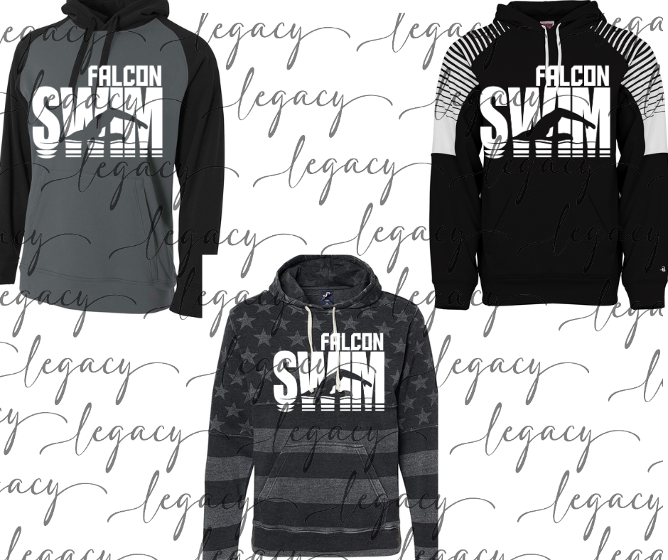 Falcon Swim 2025 Specialty Hoodie Options