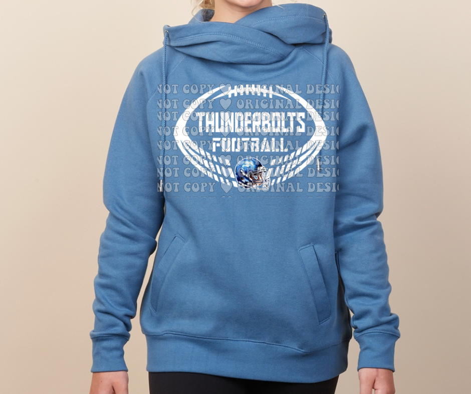 Thunderbolts Football Cowl Neck Top Options Mio Thunderbolts 2025