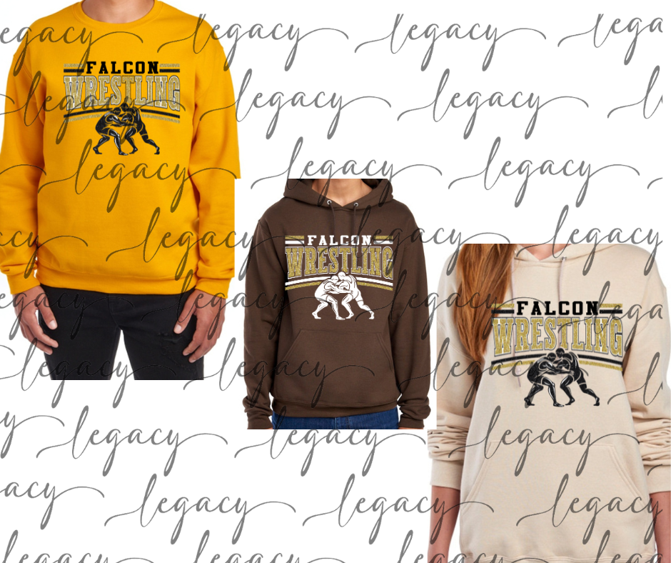 Falcon Wrestling Wrestlers Cotton/Poly Blend Multi Color Top Options Falcon Wrestling 2025
