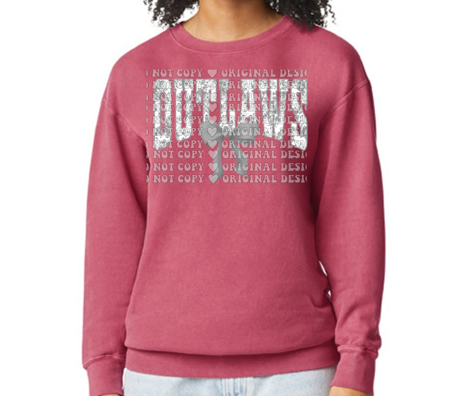 Ogemaw Outlaws 2025 Softball Vintage Comfort Color Top Options Floral Outlaws Bow