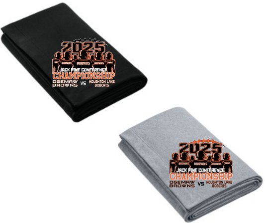 Ogemaw Browns 2025 JPC Championship Game Stadium Blanket