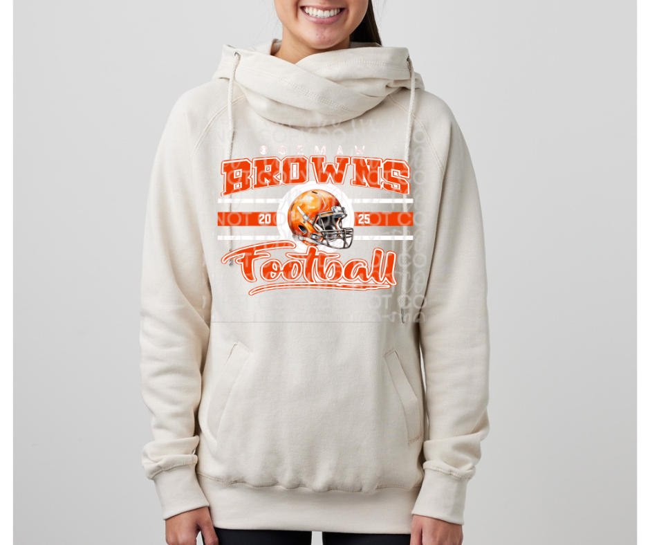 Ogemaw Browns 2025 Vintage Cowl Neck Top Options