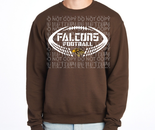 Ogemaw Falcons Falcon Football Cotton/Poly Blend Top Options