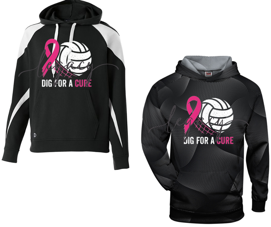 PINK OUT Volleyball Dig Specialty Hoodies