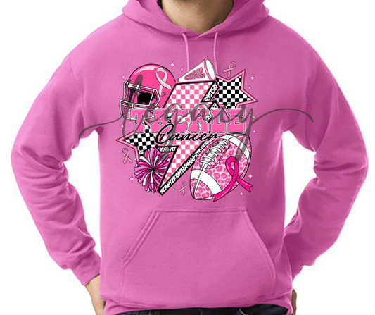 Football & Cheer PINK Cotton/Poly Blend Top Options Pink Out Football 2025 Ogemaw Browns Falcon Football