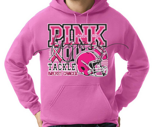 Football PINK Cotton/Poly Blend Top Options Pink Out Football 2025 Ogemaw Browns Falcon Football