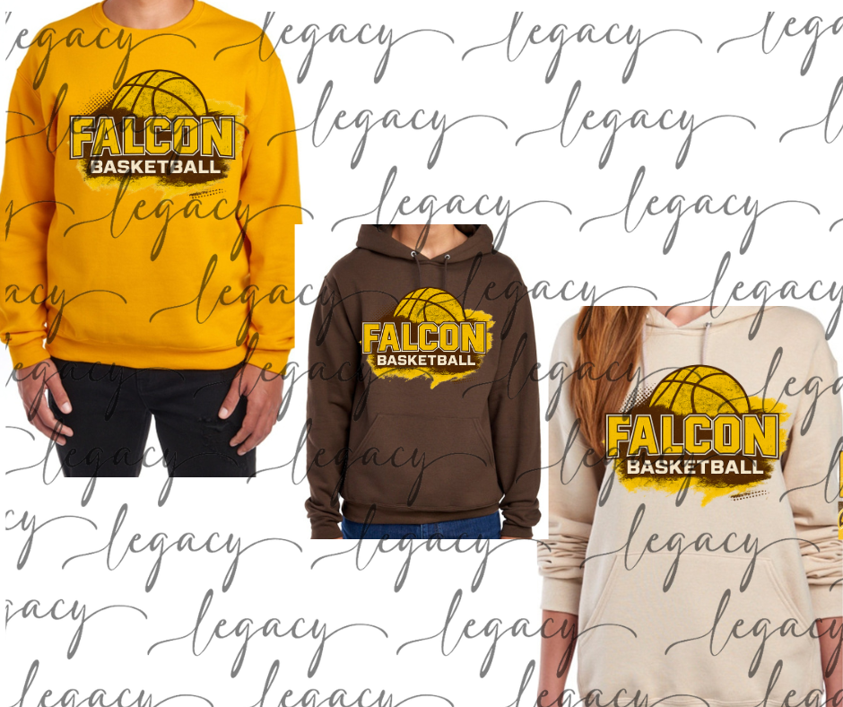 Falcon Basketball Splash Cotton/Poly Blend Multi Color Top Options Falcon 2025
